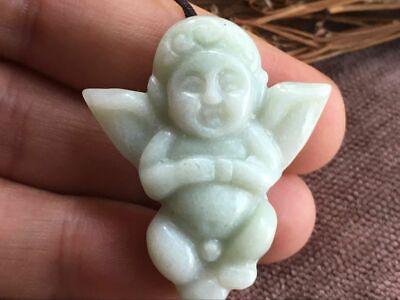 Natural 100% Class A Jadeite Jade Hand Carved Pendant ---- • 0.99$