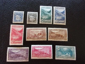 ANDORRE (francais) - 10 timbres n* MH (CYN18) - Picture 1 of 2