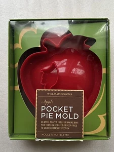 Williams Sonoma Apple Shaped Pocket Pie Mold UNUSED / OPEN BOX - Picture 1 of 6
