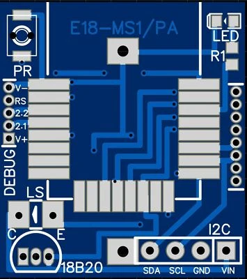 4X Zigbee Sensor Board PCB für/for Zigbee Modul(e) Ebyte E18-MS1 PCB/IPX/PA1/PA2 - Bild 1 von 4
