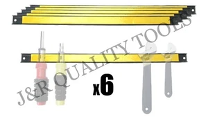 6 PACK 18" LONG MAGNETIC MAGNET TOOL KNIFE HOLDER ORGANIZER STORAGE RACK BAR - Picture 1 of 1