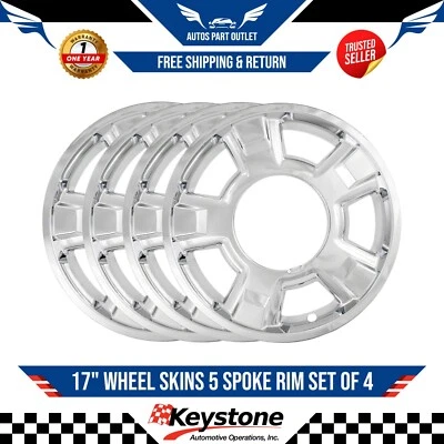 Nuevo juego de 4 llantas de 5 radios de 17" para Ford F150 XLT 2009-2014 Foto 1 de 2