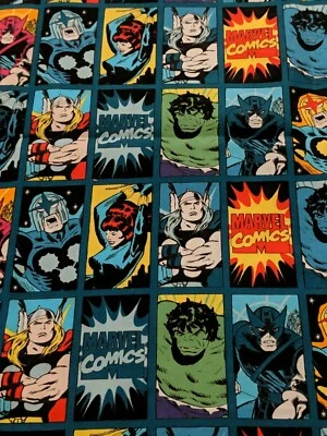 Tela de algodón de personajes de Marvel Comics (telas de camelote) Foto 1 de 4