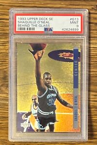 1993 UPPER DECK SE BEHIND THE GLASS SHAQUILLE O'NEAL PSA 9 MAGIC RARE!