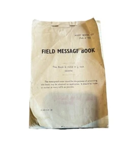 WW1 British Army Captain Field Message & Sketch Book - Foto 1 di 6