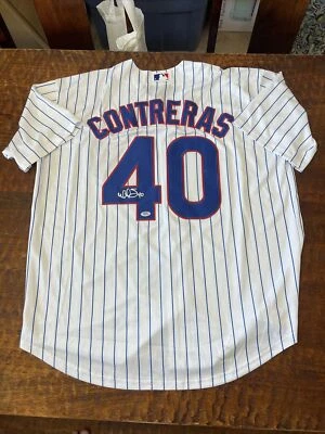 Willson Contreras Signed Chicago Cubs Jersey PSA DNA Coa Autographed - Image 1 of 4