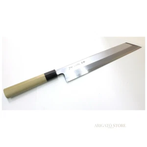 Cuchillo de cocina Tsukiji Aritsugu Kiritsuke Sashimi 300 mm Shirogami #2 acero al carbono - Imagen 1 de 7