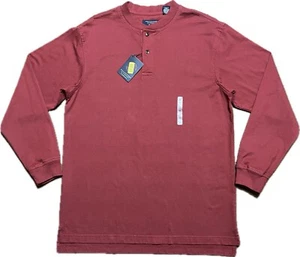 Sudadera Roundtree & Yorke Para Hombres Aire Libre Cuello Redondo Mediana Roja Sólida Manga Larga - Imagen 1 de 20