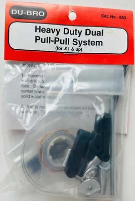 Du-Bro Heavy Duty Dual Pull-Pull System (for .91 & up) #883 - Image 1 of 2