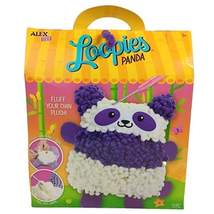 Alex DIY Pink Loopies Panda & Unicorn Fluff Your Own Plush 8 PC Ages 7+ - Picture 1 of 15