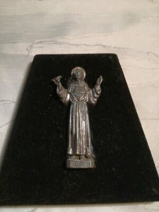 SAN Francesco ANTIKE FIGUR mit Rahmen 6x3cm plus Rahmen - Bild 1 von 2