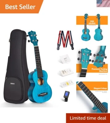 Professional Quality 21 Inch Soprano Ukulele with Online Lessons & Accessories - Image 1 of 4