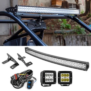 For 2022-2025 Polaris RZR Pro R Roof 42" Light Bar Mount Wire Kit & 3" 24W Pods - Picture 1 of 19