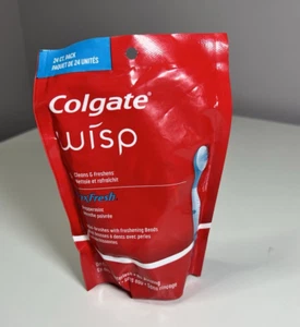 Colgate Wisp Max Fresh Peppermint 24 Count Pack Mini Brushes NEW - Picture 1 of 3