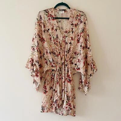 BEACH RIOT pink floral Flowy mini dress - Imagem 1 de 4