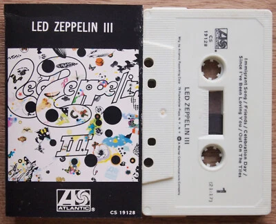 LED ZEPPELIN - III (ATLANTIC CS19128) 1980s USA CASSETTE TAPE REISSUE - Image 1 of 4