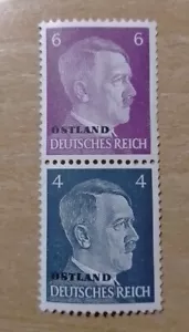 SELLOS ALEMANIA IMPERIO MNH 1941 OCUPACIÓN OSTLAND. ADOLF HITLER 6+4. MICHEL S3 - Imagen 1 de 2