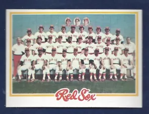 RAZOR SHARP 1978 TOPPS #424 BOSTON RED SOX TEAM CARD CHECKLIST .99 SH S993 - Picture 1 of 2