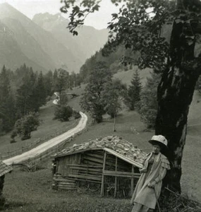 Deutschland Bayerisches Hochland Spielmannsau altes NPG Stereo Foto 1900 - Bild 1 von 3