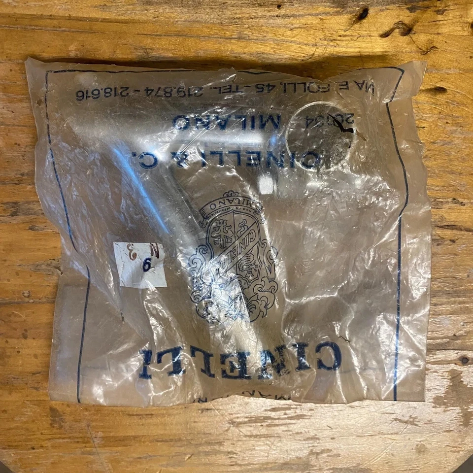NUEVO NOS Sellado Vintage CINELLI Insignia Acero Cromado 1" (22.2) Pluma Vástago 90mm Foto 1 de 4