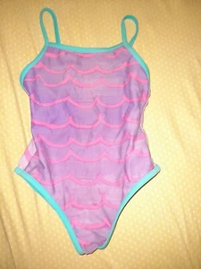 F&F Girl 3-4 Years(Height104cm Chest 55cm) 1 Piece Set Swimsuit Purple/Blue/Pink - Picture 1 of 8