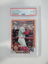 2023 Topps Series 1 Shohei Ohtani Orange Foil Card #299/299 PSA 10