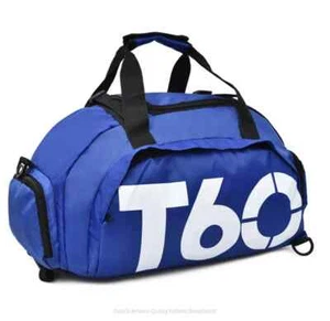 BLUE T60 Gym Bag Waterproof Fitness Bag Sport Men Women Bag Outdoor Fitness - Picture 1 of 10