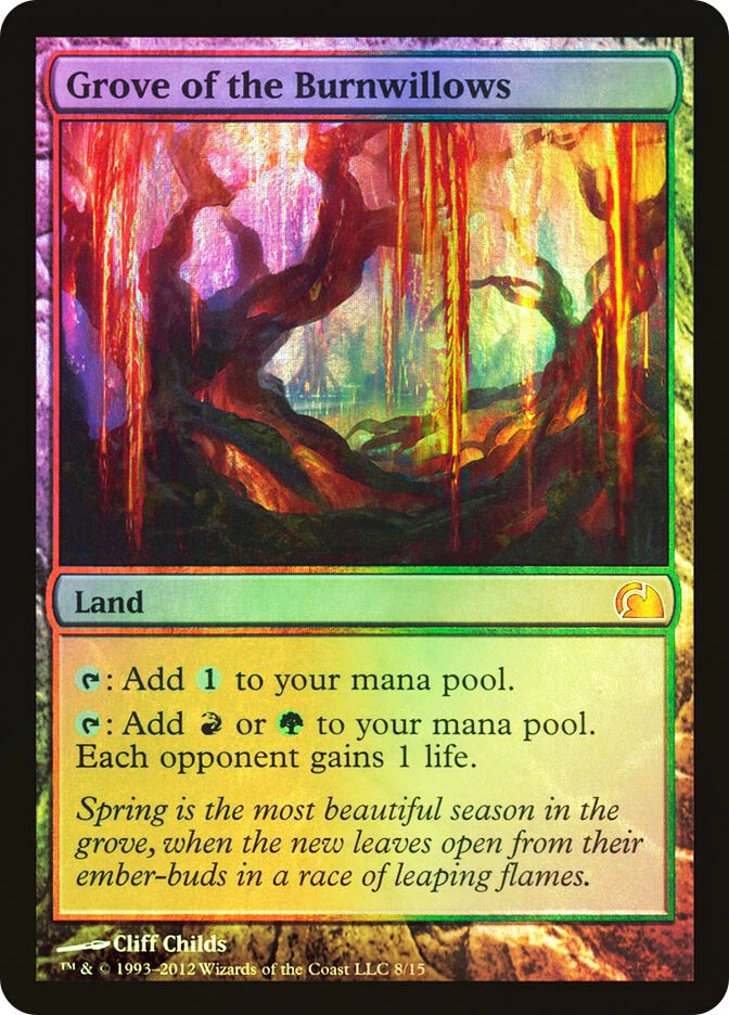 MTG FOIL Grove of the Burnwillows  - From The Vault: Realms #8 - Image 1 of 1