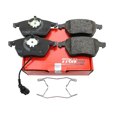 Juego de pastillas de freno delanteras bajas metálicas TRW Pro sensor para Audi TT VW Golf Beetle Jetta Foto 1 de 4