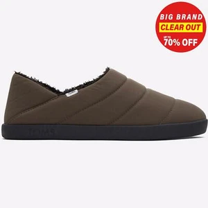 Toms Ezra Mens Casual Comfort Slip On Quilted Slippers Brown - Picture 1 of 5