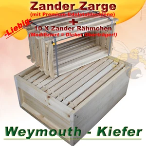 Zander Liebig 10er Ganzzarge + 10x Rähmchen 👍Holzzarge Bienenhaus Bienenbeute - Bild 1 von 2