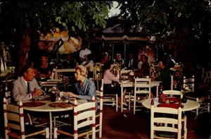 Tarjeta postal vintage de patio restaurante Tucson Arizona d528 - Imagen 1 de 2