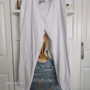 Next White Stretch Denim Leggings, Size UK 20R - Picture 1 of 5
