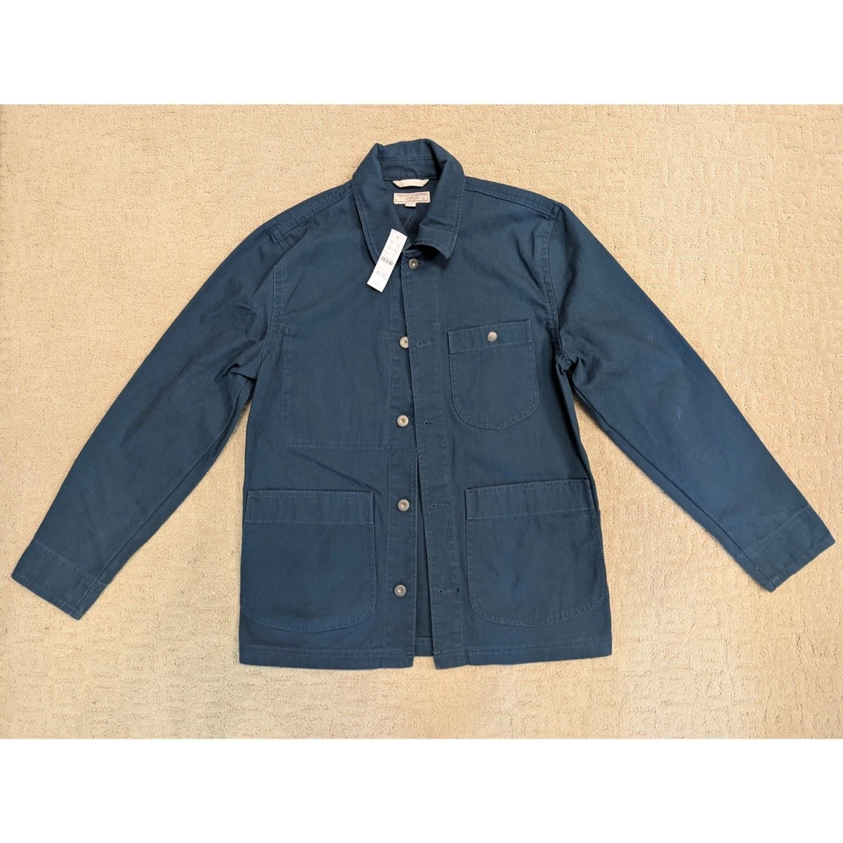 未使用　J Crew Ludlowコート ヘリンボーン ネイビー J.CREW Blue Cotton Outer Shell Coats, Jackets & Vests for Men for
