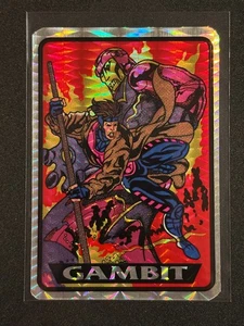 1993 Marvel Prism Vending Sticker Gambit - Picture 1 of 2