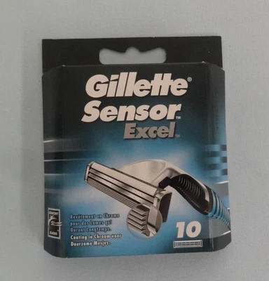 + Sensor Gillette Excel - 10 hojas de afeitar/cuchillas de repuesto originales - NUEVO/EMBALAJE ORIGINAL + - Imagen 1 de 4