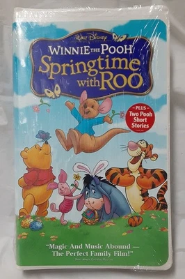 Walt DISNEY WINNIE THE POOH SPRINGTIME WITH ROO ANIMATED VHS VIDEO NEW - Image 1 of 2