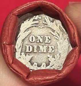 LOTE DE MEDIO ROLLO ESCOPETA MEZCLA CENTAVO TRIGO SELLADO CON EXTREMOS DE CENTAVO LIBERTY PLATA - Imagen 1 de 3