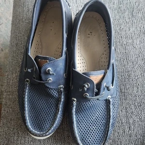 G.H. Bass & Co. Mocasines Azules Zapatos de Barco Preppy Para Hombres Sin Cordones Cómodos Acolchados 12 - Imagen 1 de 17