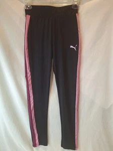 #562 Legging PUMA Niñas - Negro con Tiras Laterales Talla XL (14/16) - Imagen 1 de 7