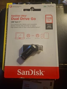 SanDisk 128GB Ultra Dual Drive Go USB Type-C Flash Drive - SDDDC3-128G-G46NBB - Picture 1 of 5