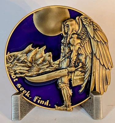 Cache Angel Two Geocoin - Nicht suchen, finden. - Satin Gold - nicht aktiviert - Bild 1 von 4