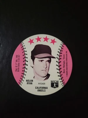 SCARCE 1976 Nolan Ryan Carousel MSA Baseball Disc EX-NM+  Angels Mets Astros Old - Image 1 of 2