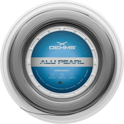 OEHMS Aluminium Pearl Rough Co-Poly Tennis String 200m Reel | Grooved | Spin & Control - Image 1 of 3