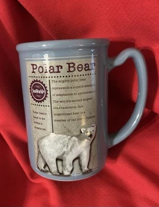 SEAWORLD Mug 3D Polar Bears Blue White Ceramic Coffee Cup EUC - Bild 1 von 3