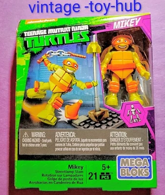 MEGA BLOKS TMNT Classic Series 2016🔥MIKEY STREETLAMP SLAM🔥Juego de entrenamiento 2 DPW77 Foto 1 de 4