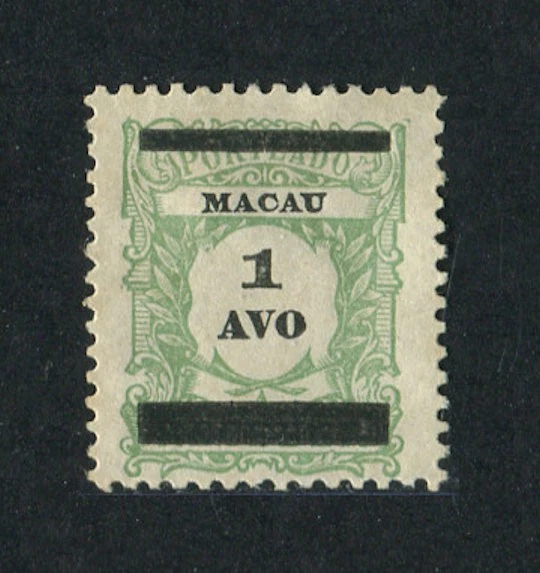Portugal Macao Macau 1910 ERROR INVERTED OVERPRINT #142A, MH NGAI FVF - Image 1 of 1