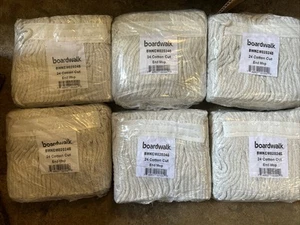 Boardwalk CM02024S gebänderter Baumwollmoppkopf, #24, weiß 6er-Pack - Bild 1 von 3