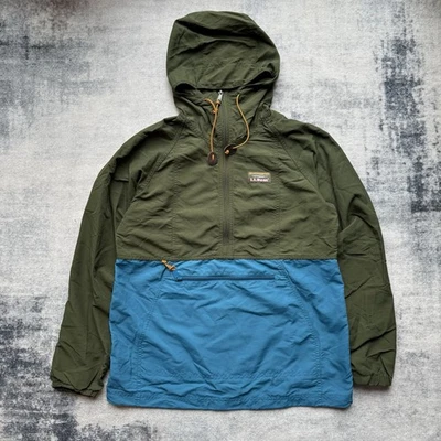 LL Bean Anorak Jacket Womens Small 1/2 Zip Colorblock 500908 Windbreaker - Image 1 of 4