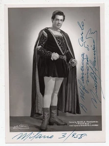 NICOLA FILACURDI in "ROMEO" - TENOR - signiertes Foto - Theater Scala - Jahr 1958 - Bild 1 von 2